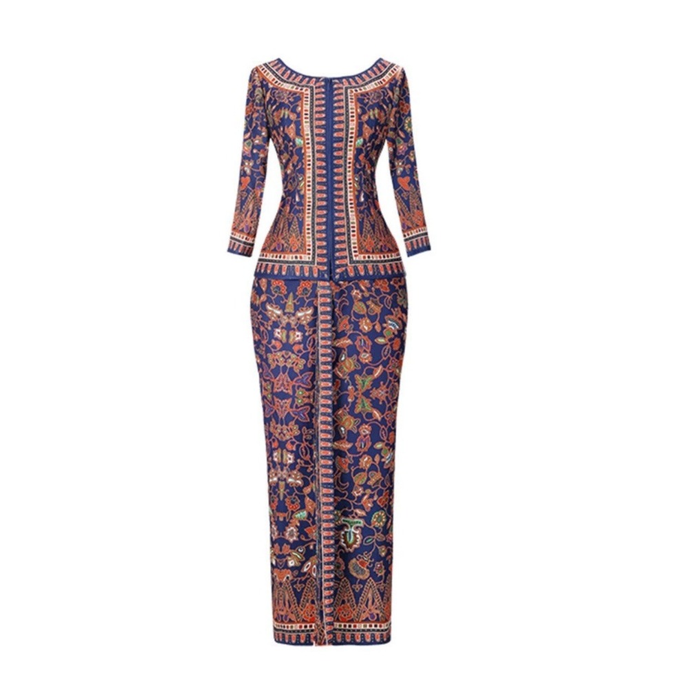 Singapore Airlines 2 Piece Uniform Southeast Asia Nyonya Malaysia Clothes XL